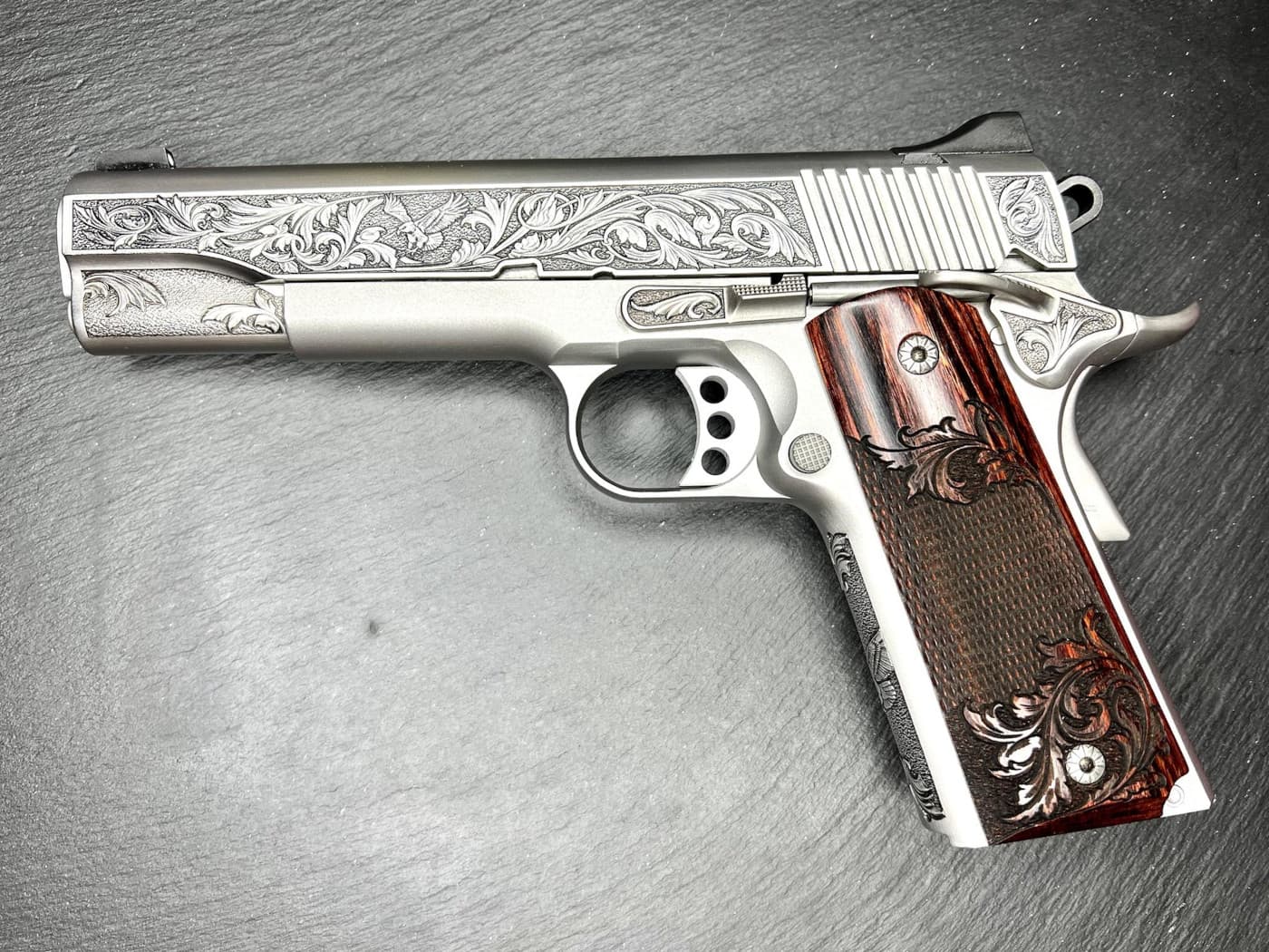 custom pistol engraving